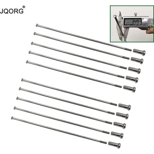 32 Pieces A Lot 9 K 3.5 mm 304 Stainless Steel Material Sliver Color Motorcycle Spokes Match With 22 mm Stainless Steel Nipples