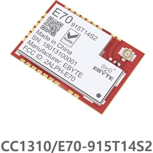 CC1310 915MHz Wireless Module UART Wireless Transceiver FEC Anti-interference 14dBm SoC Communication Module E70-915T14S2