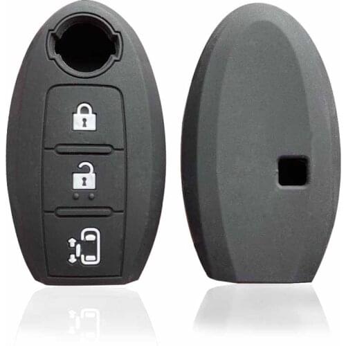 Car Key Case For Nissan X-Trail 370Z Cube Micra Qashqai Juke Leaf Tiida Cube Quest Versa Key Holder For Nissan Note Tiida Almera