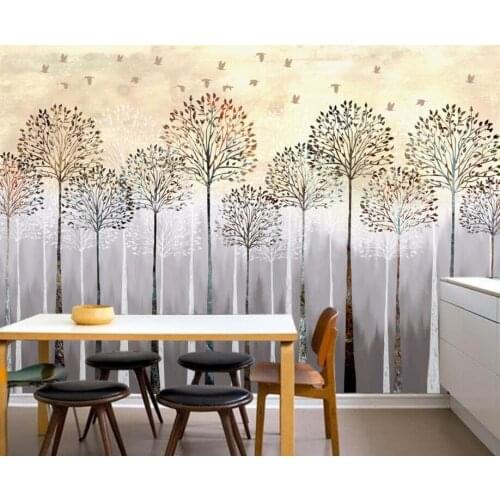 Custom childrens wallpaper,Nostalgia forest birds,3D cartoon murals for living room childrens room background wall wallpaper