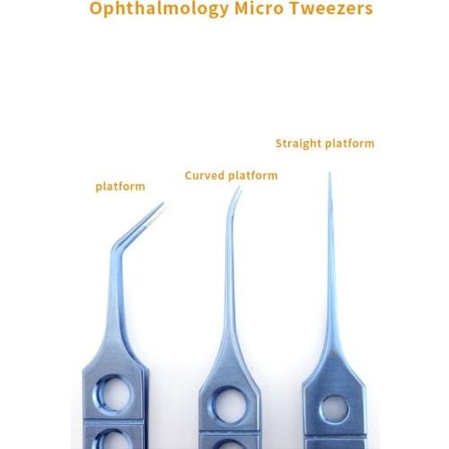 Double Eyelid Plastic Surgery Instruments Tweezers Platform Ophthalmology Microsurgery Tweezers Fat Tweezers Stainless Steel