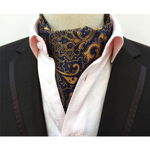 Hot Sale Men Ascot Bridegroom Wedding Party Cravat for Formal Occasion