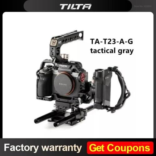 Instock TILTA Sony A1 Cage grey Kit for SONY A7S3/A73/A7R3/A7R4 Half Cage Full Cage Kit Quick Release Plate with Top Handle Grip
