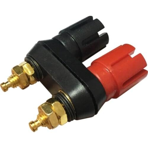 Top Selling Quality Banana plugs Couple Terminals Red Black Connector Amplifier Terminal Binding Post Banana Speaker Plug Jack