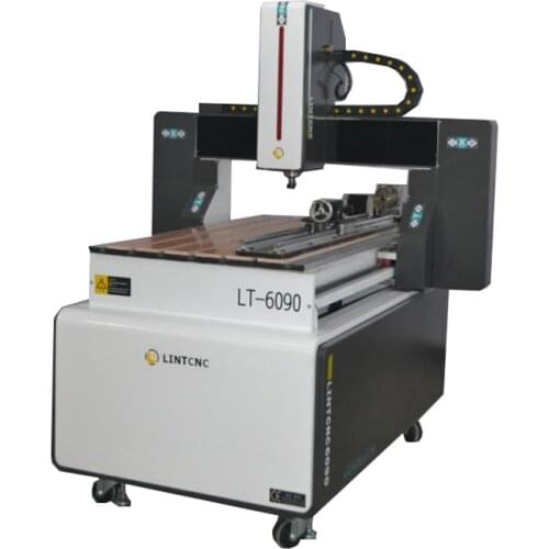 Mini 6090 cnc router 4 axis metal cutting machine in China