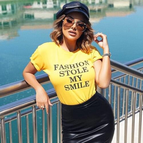 Fashion stole my smile Print Women Tshirts Cotton Casual Funny t Shirt For Lady Top Tee Hipster Drop Ship NA-628