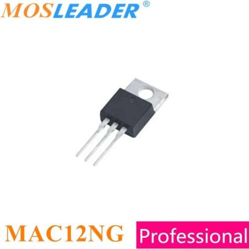Mosleader MAC12NG TO220 100PCS MAC12 800V 12A MAC12N Silicon Bidirectional Thyristors Made in China High quality