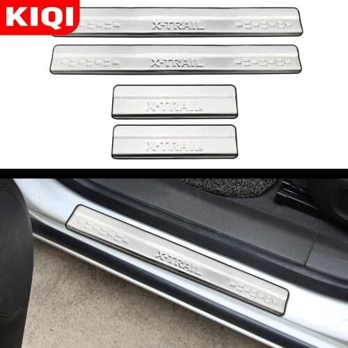 Stainless Steel Door Sill Scuff Plate for Nissan X-Trail X Trail XTrail T32 2014-2021 Welcome Pedal Trim Car Styling Accessories