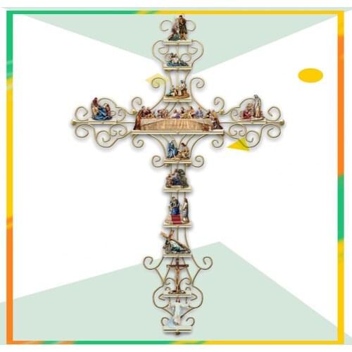 The Life of Christ Cross Sticker Window Decals Collection Display Bedroom Wall Sticker Christian Gifts for Public Places