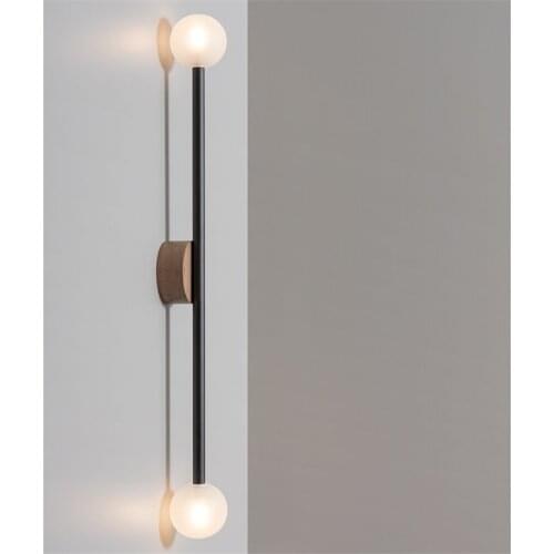 Nordic Double-headed Long Pole Wall Lamp Living Room Hotel Background Wall Decoration Bedroom Corridor Aisle Bathroom Wall Light