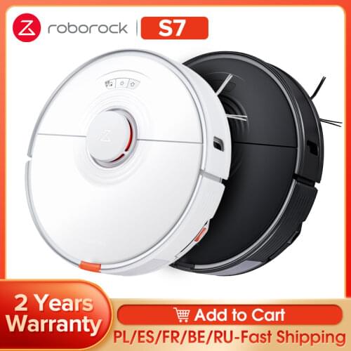 2021 Roborock S7 Robot Vacuum Cleaner Sweep and Wet Mopping 2500Pa Poweful Suction Smart Planned WiFi APP Control Auto Recharge