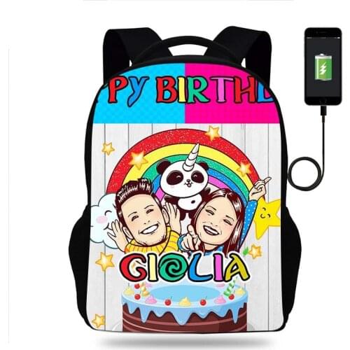 Hot Me Contro Te Kids School Backpack for Teenager Boys Children School Bags Girls Bookbag Men Women USB Charging Travel Bags