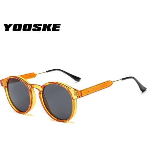 YOOSKE Retro Round Sunglasses Men Women Unisex Vintage Design Small Sun Glasses for men Driving Glasses Shades Eyewear