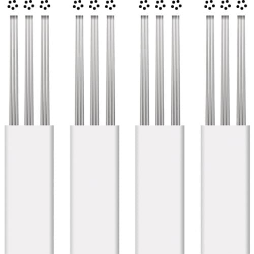 Three flowering Microblading Tattoo Naalden Permanente Make Handmatige Wenkbrauw Blade Microbl