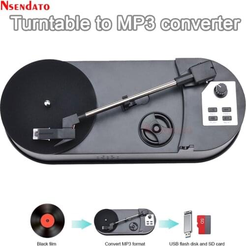 EZCAP613p 33/45RPM Turntable Vinyl Player Converter to Vinyl Music Disc Record player needle to TF Card/USB Turntable to MP3
