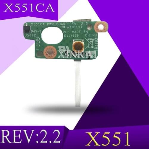 XinKaidi Original FOR ASUS X551 X551CA Power Button Switch button BOARD With Cable X551CA PWR BOARD REV:2.2 100%Tested Fast Ship
