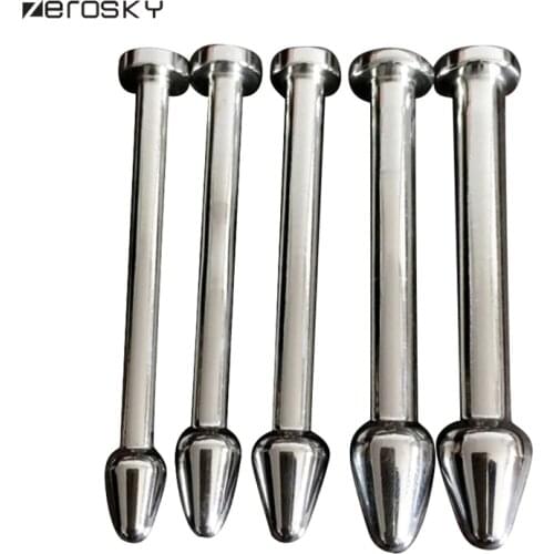 Zerosky Stainless Steel Stimulate Urethral Dilator Masturbation rod,Urinary Plug,sex toy for Men Penis Plug Adult Game