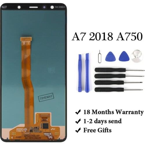 For Samsung A7 2018 A750 SM-A750F A750F LCD Display Touch Screen Assembly Replacement Part mobile accessories