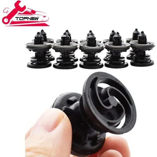 10 Pcs Door Trim Panel Clips pins retainers Fasteners For VW Volkswagen Touran Tiguan Golf Passat Car Plastic Rivets Fasteners