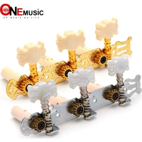 1R1L Chrome Classical Guitar Tuning Peg Machine Head Tuner