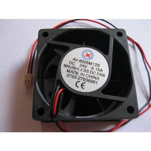 30 pcs Brushless DC Cooling Fan 6025S 24V 7 Blade 60x60x25mm 2pin Sleeve-bearing