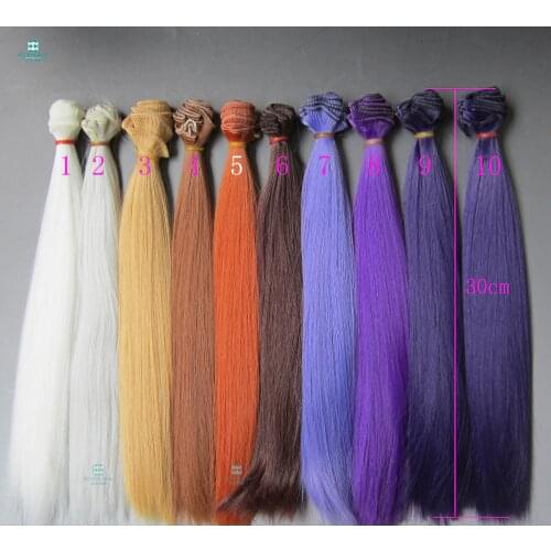 Doll accessories 30cm*100CM Straight hair For 1/3 1/4 1/6 BJD/SD doll Brown brown light brown