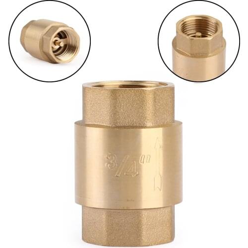 Artudatech DN20 3/4" NPT In-Line Check Valve Brass Spring Loaded Inline 200PSI