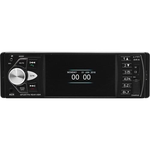 Auto radio 4022D 4.1 inch 1 Din Car Radio Audio Stereo USB AUX FM Audio Player Radio Station With Remote Control Car Audio