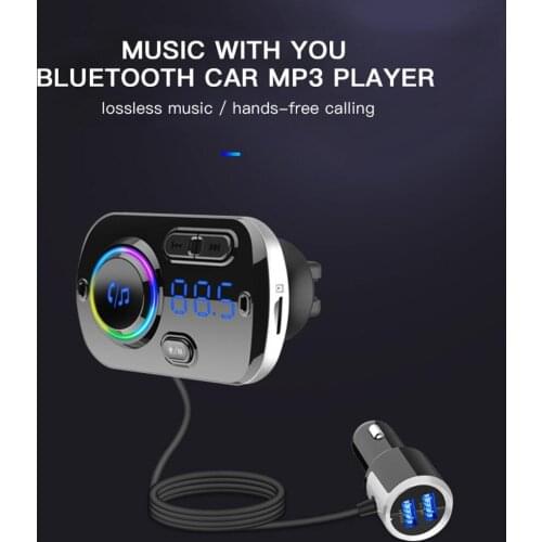 Bluetooth Hands-free Car Kit Charger MP3 Player Car FM Transmitter QC 3.0 TF card MP3 Player