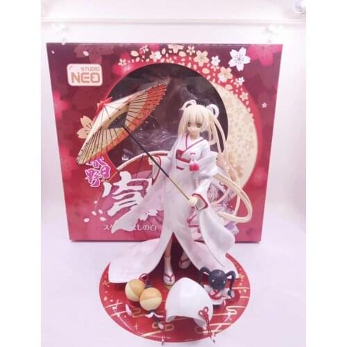 Anime Skytube 23cm Yosuga no Sora Kasugano Sora White Kimono Bride Ver. With Umbrella Sexy Girl PVC Action Figure Model Toys New