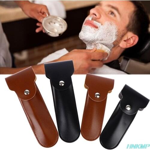 Razor Case Travel Razor Holder Case For Manual Double Edge Safety Razor Razor Leather