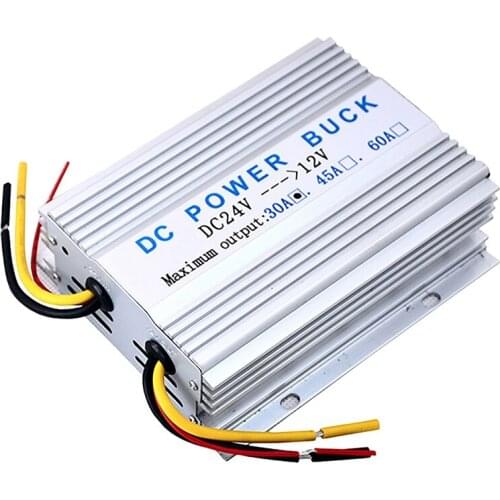 DC-DC Step Down Voltage Converter Power Supply Buck Regulator 24V to 12V 30A Volt Reducer Transformer for Car Stereo