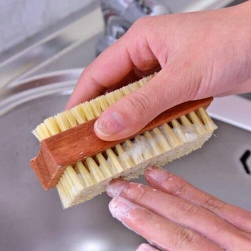 Nail Brush Double-sided Brown Silk Hand Washing Brush Nail Cleaning Nail Mask Brush Cleaning Nail Dirt Sale