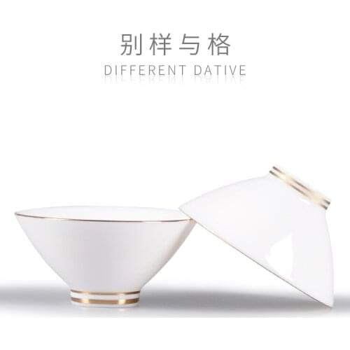 Guopin porcelain tea cup Dehua white porcelain gift thick tire Pu 'er tea bowl cup upscale tea ceremony supplies
