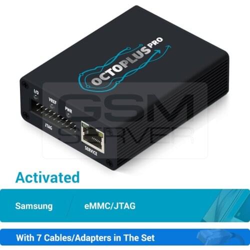 Original Octoplus Pro Box with 7 in 1 Cable/Adapter Set (Activated for Samsung + eMMC/JTAG)