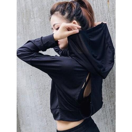 Yoga Crop Top Hollow Out Running Fitness Suit Leisure Sportswear Net Shirt Quick T-shirt Womens Loose Back Mujer Camisetas
