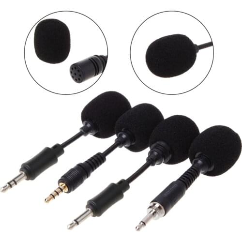 Mobile Phone Mini 3.5mm Interface Flexible Microphone Stereo For iPhone Android