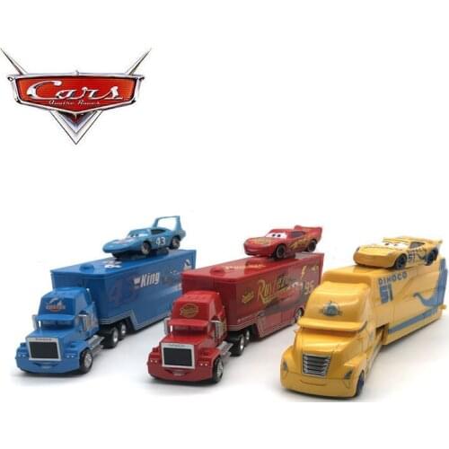 Disney Pixar 2 3 Toy Lightning McQueen Jackson Storm Cruz Mike Uncle Daniel truck Truck 1:55 Alloy Model Car Children Toy Gift