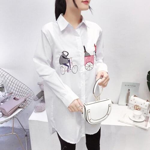 MOONBIFFY Blouses With Embroidery