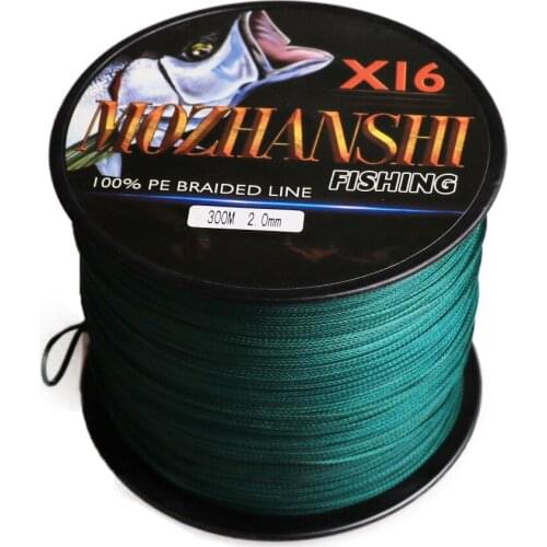 MOZHANSHI 16 Strands 500M Super Strong 0.16MM-2.5MM 100% PE Braide Multifilament Fishing Line Material from Japan