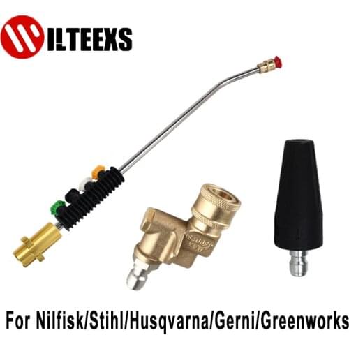 Pressure Washer Jet Lance Spear Nozzle Car Washer Spray Lance Rotating Turbo Nozzle for Nilfisk/STIHL/Calm/Husqvarna/Greenworks