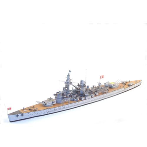 German Battleship Luzov 1:400 DIY 3D Paper Card Model Building Sets Construction Toys Educational Toys Military Model