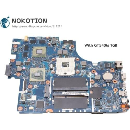 NOKOTION For Gateway ID57H Laptop Motherboard HM65 DDR3 GT540M 1GB P5LJ0 LA-7221P MBBUD02001 MB.BUD02.001