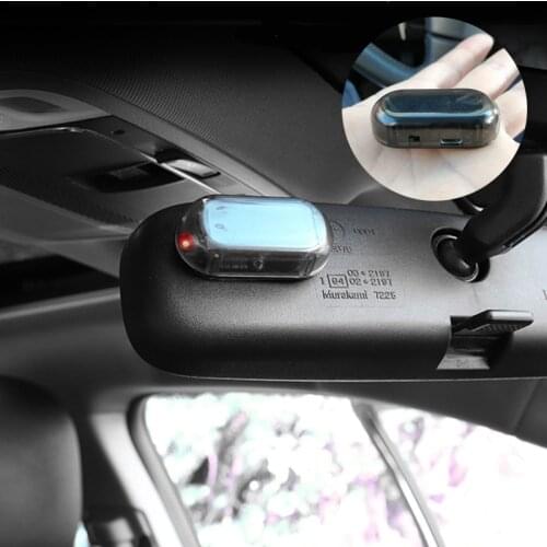 New 1PCS Universal Solar Car Alarm LED Light for Mini One Cooper R50 R52 R53 R55 R56 R60 R61 PACEMAN COUNTRYMAN CLUBMAN/COUPE