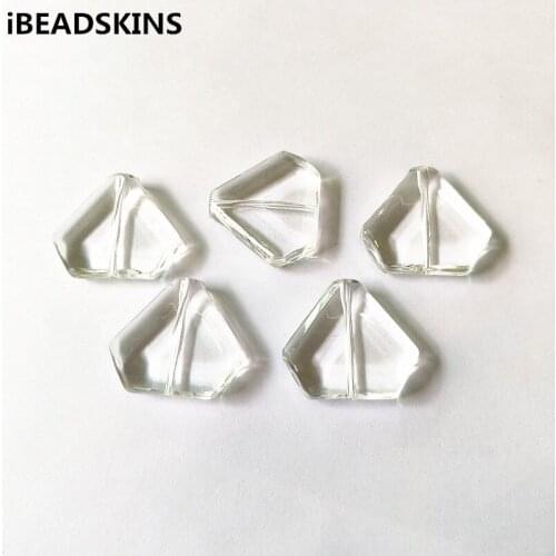 New arrival! 32x29mm 85pcs Clear acrylic Irregular pentagon shape beads for Necklace,Earrings parts,hand Made Jewelry DIY