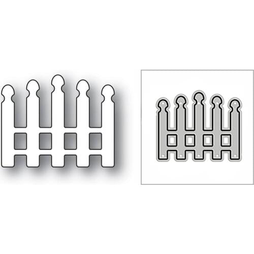 New Small Fence Gate Door 2020 Metal Cutting Dies for DIY Scrapbooking Paper and Card Making Decorative Embossing Craft No Stamp