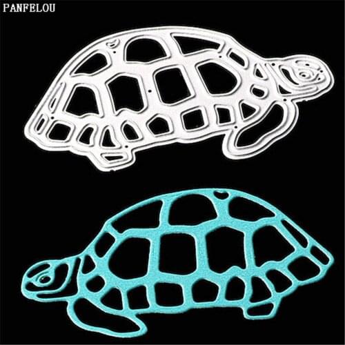 PANFELOU Beach sea turtles metal craft paper die cutting dies for Scrapbooking/DIY Easter wedding Embossing mould cards