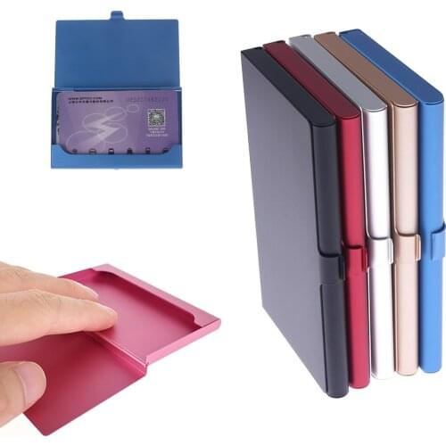 Multicolor Bag Metal Women Men Business Card Holder Creative Aluminum Holder Metal Box Men Credit Business Card case Wallet