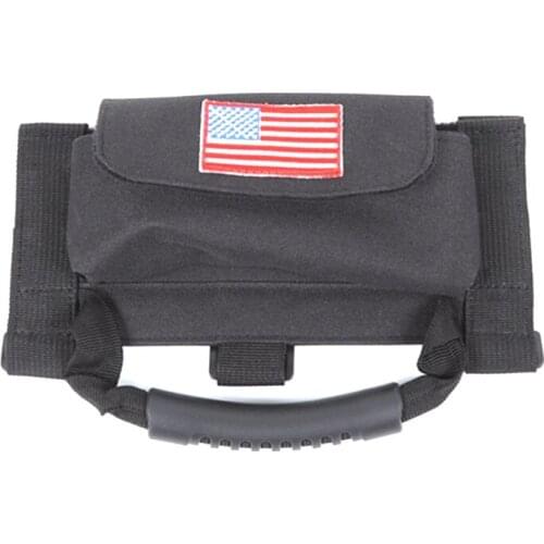Car Roll Bar Grab Handle with Sunglasses Holder Storage Bag Armrest Pouch Bag Accessories for Jeep Wrangler JK JL CJ TJ