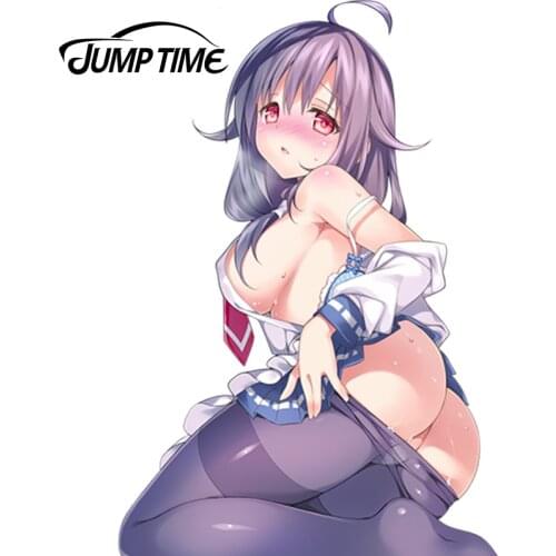 JumpTime 13cm x 8.8cm Sexy Car Sticker Kantai Collection Taigei Anime JDM Vinyl Decal Car Stickers